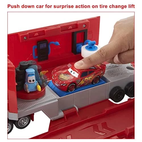 Mattel Disney and Pixar Cars Transforming Mack Playset | 2-in-1 Toy Truck & Tune-Up Station with Launcher, Lift & More thumbnail 4