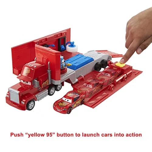 Mattel Disney and Pixar Cars Transforming Mack Playset | 2-in-1 Toy Truck & Tune-Up Station with Launcher, Lift & More thumbnail 5