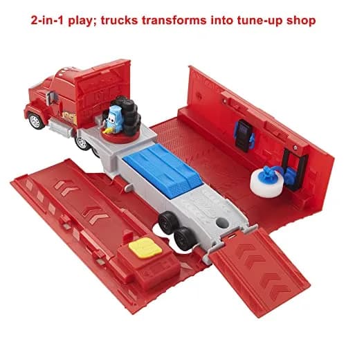 Mattel Disney and Pixar Cars Transforming Mack Playset | 2-in-1 Toy Truck & Tune-Up Station with Launcher, Lift & More thumbnail 6
