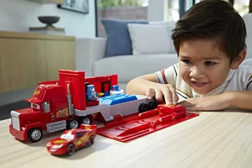 Mattel Disney and Pixar Cars Transforming Mack Playset | 2-in-1 Toy Truck & Tune-Up Station with Launcher, Lift & More thumbnail 8