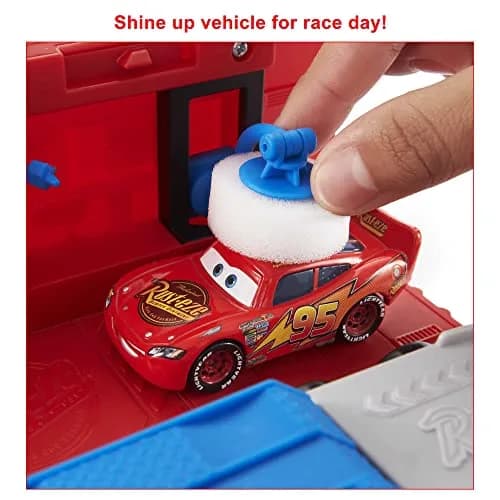 Mattel Disney and Pixar Cars Transforming Mack Playset | 2-in-1 Toy Truck & Tune-Up Station with Launcher, Lift & More thumbnail 2