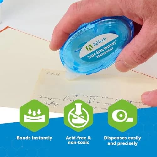 Adtech Permanent Glue Runner 3-Pack | Strong Double-Sided Adhesive for Crafts & Office, 8.75 Yards per Cartridge thumbnail 7