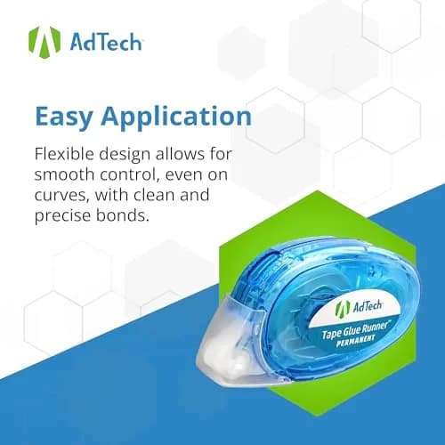 Adtech Permanent Glue Runner 3-Pack | Strong Double-Sided Adhesive for Crafts & Office, 8.75 Yards per Cartridge thumbnail 9