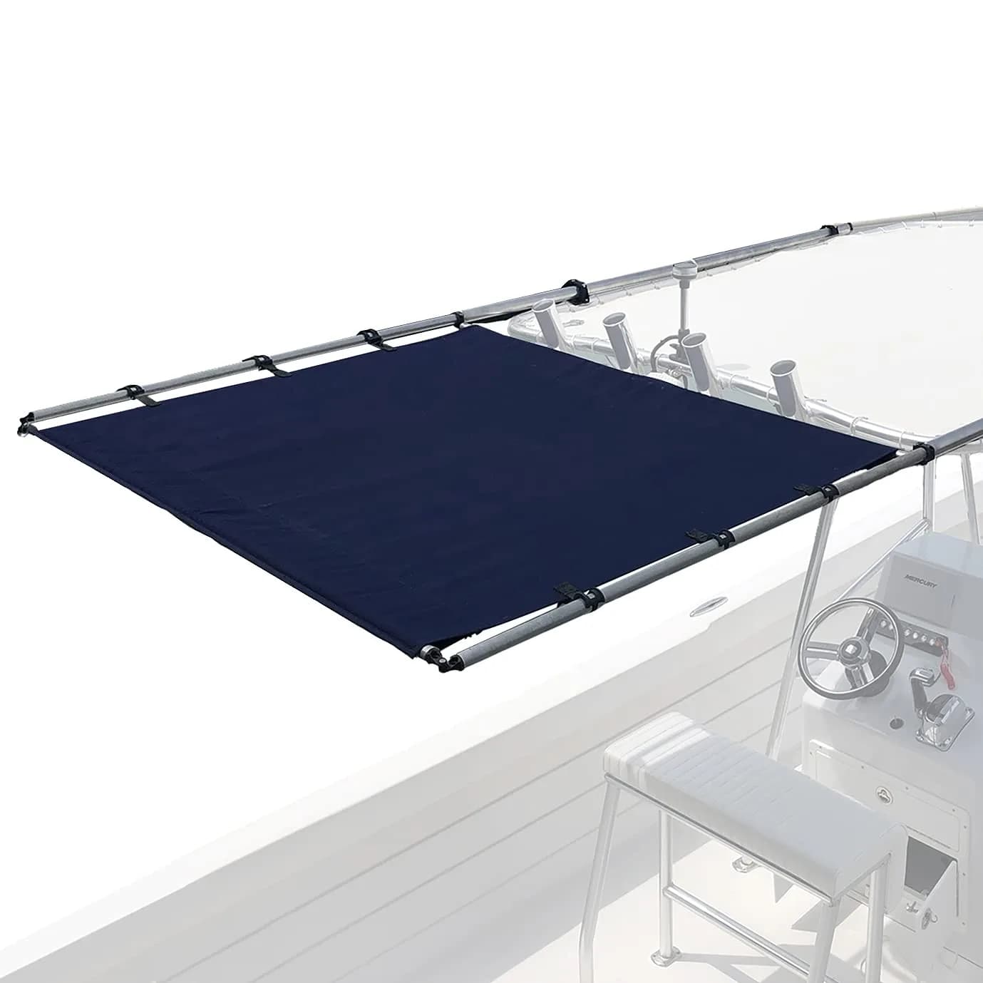 SureShade PTX Power Shade - 69" Wide Navy | Fully Automatic Boat Sun Shade — Navy