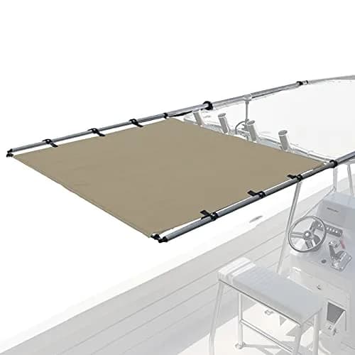 SureShade PTX Power Shade - 69" Wide (Tan) | Marine Canvas Boat Sun Shade with Auto Shut-Off thumbnail 1