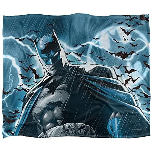 LOGOVISION Batman Stormy Knight Classic Officially Licensed Silky Touch Super Soft Throw Blanket 127cm x 152cm thumbnail 2