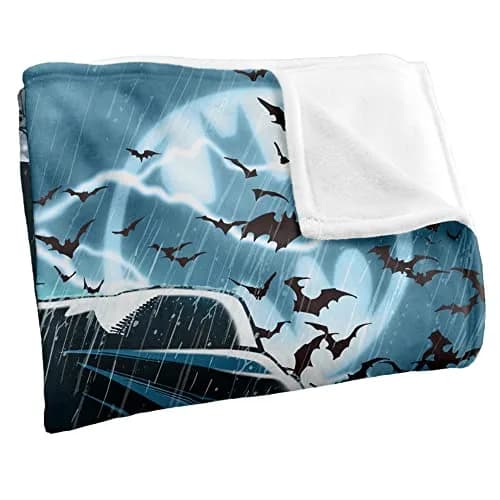 LOGOVISION Batman Stormy Knight Classic Officially Licensed Silky Touch Super Soft Throw Blanket 127cm x 152cm thumbnail 3