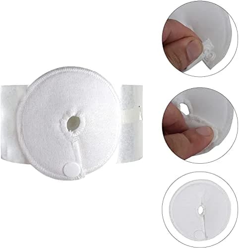 HGRTYXS Feeding Tube Pads Holder Covers for G/J Tube Button Peg Tube Supplies, 7.6cm (3x3 Inch) Soft Cotton, 12 Pack | Nursing Care for Post-Surgery & Dialysis Patients thumbnail 6