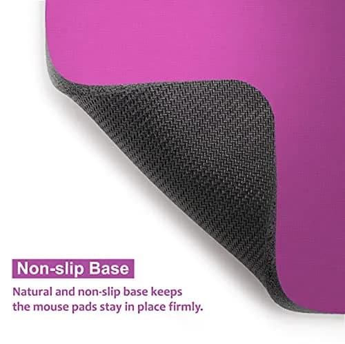Audimi Small Mouse Pad 6 x 8 Inch Purple | Smooth Glide & Non-Slip Base thumbnail 4