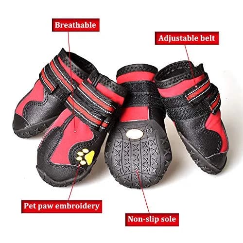 CovertSafe& Dog Boots & Paw Protectors Non-Slip Waterproof | Adjustable & Rugged for Safe Outdoor Walks thumbnail 5