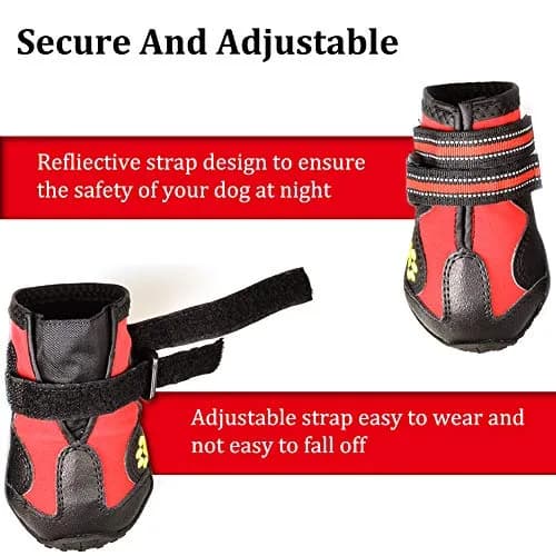 CovertSafe& Dog Boots & Paw Protectors Non-Slip Waterproof | Adjustable & Rugged for Safe Outdoor Walks thumbnail 3