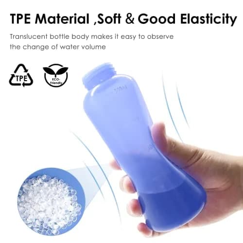 RUFCRIL 500ml (17.5 Fl Oz) Upside Down Peri Bottle | Boilable TPE for Postpartum & Hemorrhoid Care thumbnail 2