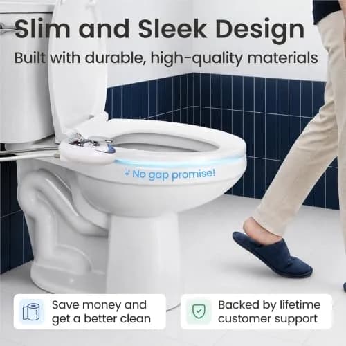 LUXE Bidet NEO 320 Rose Gold | Warm Water Bidet Attachment with Dual Nozzles thumbnail 6