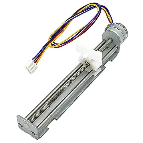 QINIZX 2 Phase 4 Wire Stepper Motor Linear Rail 90mm Stroke 18 Degree Step Angle | XY Axis Actuator for DIY Projects thumbnail 1