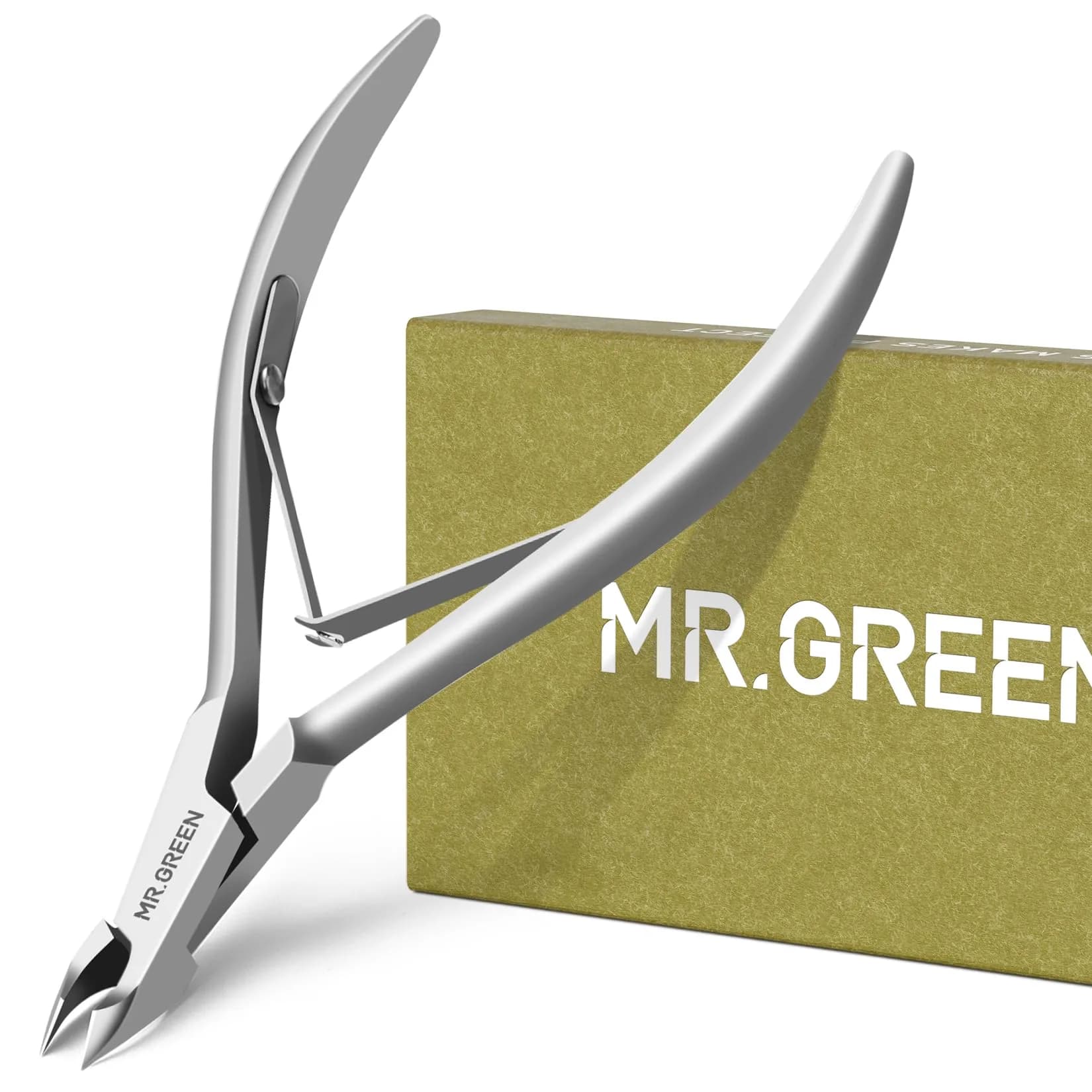MR.GREEN Cuticle Nippers Nail Manicure Scissors 5mm Stainless Steel | Precise Dead Skin Removal — Mr-1028