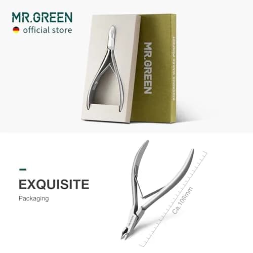 MR.GREEN Cuticle Nippers Nail Manicure Scissors 5mm | Precision German Steel for Perfect Cuticles thumbnail 7