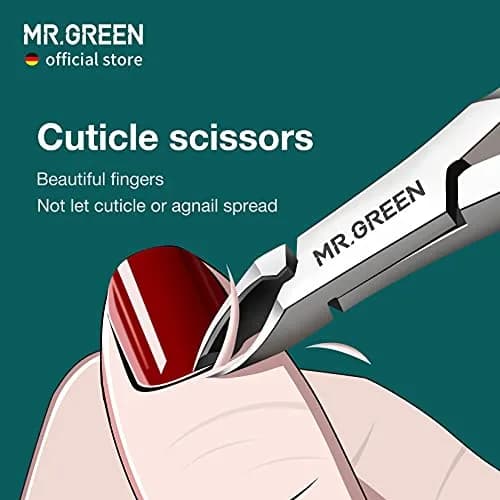 MR.GREEN Cuticle Nippers Nail Manicure Scissors 5mm | Precision German Steel for Perfect Cuticles thumbnail 2