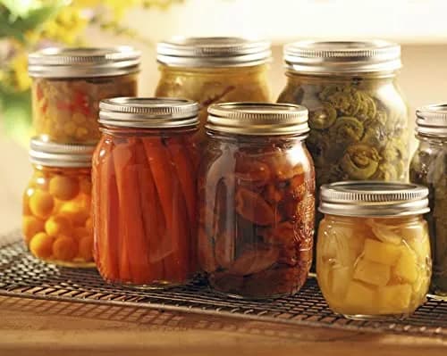 Dalzom Regular Mouth Mason Jar Canning Lids & Rings Set 24 pcs | Airtight Food Grade Seal thumbnail 6