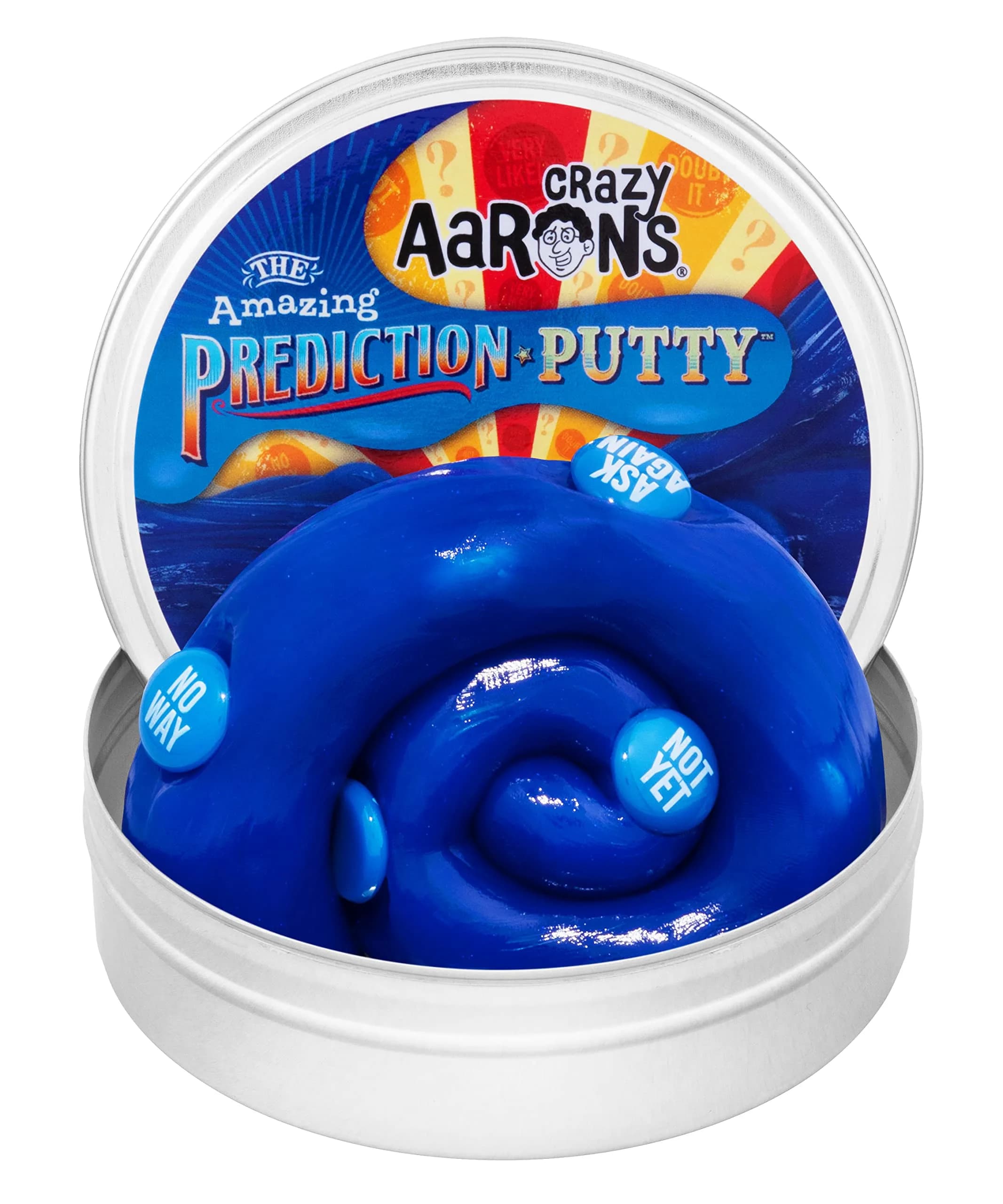 Crazy Aaron's Thinking Putty® Prediction - Blue Sensory Putty in a 4" Tin | Creative & Stress Relief Toy — Prediction