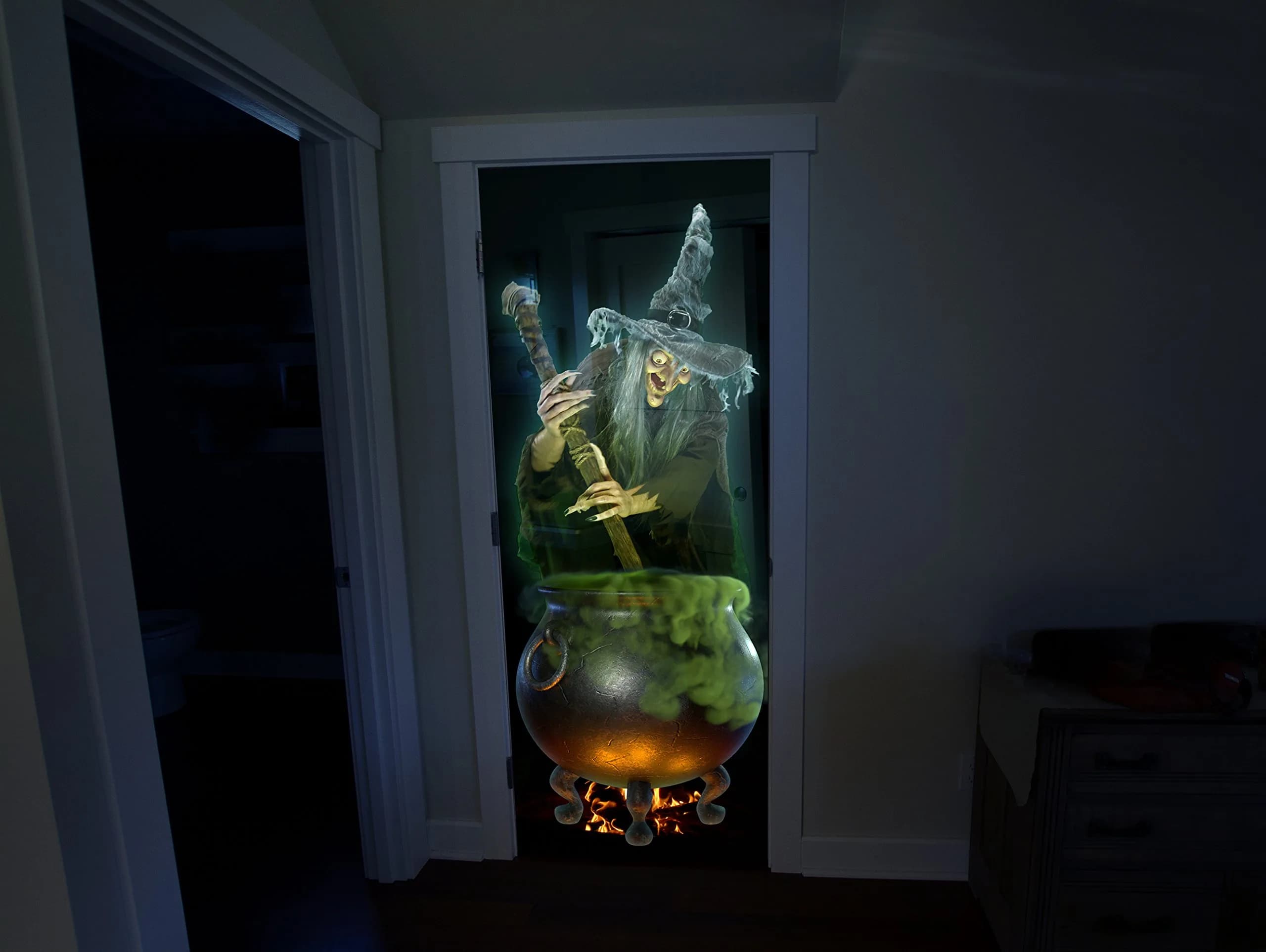 Reaper Brothers Holographic Rear Projection Screen 137cm x 203cm (5 ft x 6.7 ft) | Halloween Illusion Effect - view 6
