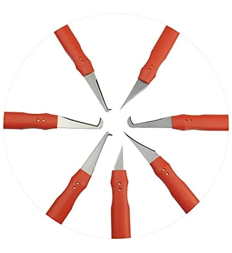 Eliphs 7pcs Plastic Deburring Burr Knife Tool Set | Sharp, Safe & Easy to Use for Plastic Trimming thumbnail 8