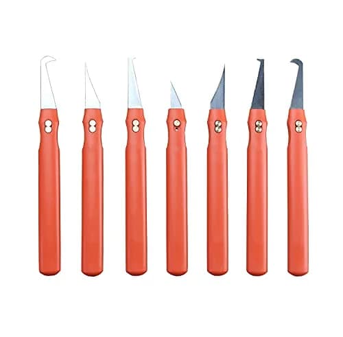 Eliphs 7pcs Plastic Deburring Burr Knife Tool Set | Sharp, Safe & Easy to Use for Plastic Trimming thumbnail 2