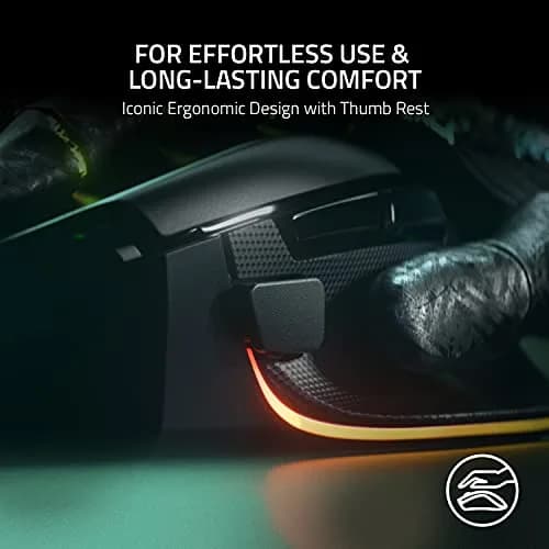 Razer Basilisk V3 Ergonomic Gaming Mouse with RGB Lighting & 11 Programmable Buttons | 26K DPI Optical Sensor thumbnail 5