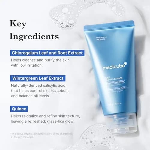 medicube Zero Foam Cleanser 120ml (4.23 Fl Oz) | Gentle Pore & Oil Care for Sensitive Skin thumbnail 4