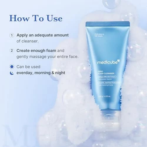 medicube Zero Foam Cleanser 120ml (4.23 Fl Oz) | Gentle Pore & Oil Care for Sensitive Skin thumbnail 6
