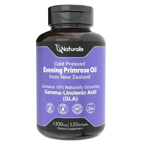 Naturalis Evening Primrose Oil 1300mg | Supports Healthy Skin & Immunity thumbnail 1