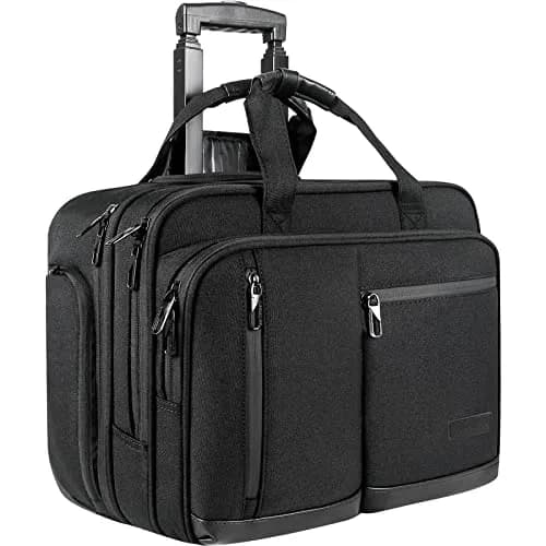 VANKEAN 17.3 Inch Rolling Laptop Bag with Wheels, Waterproof Overnight Business Briefcase | 43.9 cm (17.3") thumbnail 1