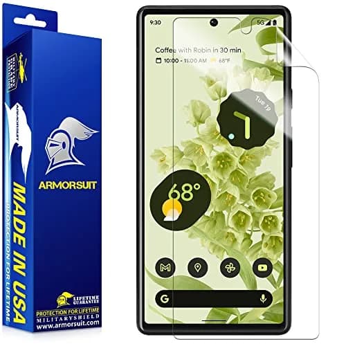 ArmorSuit MilitaryShield Screen Protector for Google Pixel 6 6.4 Inch | HD Clear, Self-Healing, Made in USA thumbnail 1
