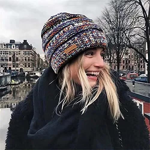 Salalacap Womens Satin Lined Winter Beanie Cable Knit for Women Thick Chunky Hat Skull Warm Cap thumbnail 5