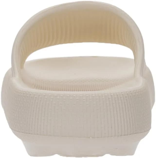 Joomra Pillow Slippers for Women & Men, Thick Sole Cloud Slides 3cm (1.2in) Heel, Beige | Comfortable & Non-Slip thumbnail 7