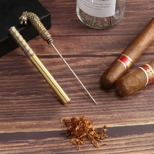 Scotte Vintage Cigar Draw Enhancer Tool - Stainless Steel Precision Needle | 16.26 cm (6.4 in) thumbnail 5