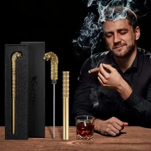 Scotte Vintage Cigar Draw Enhancer Tool - Stainless Steel Precision Needle | 16.26 cm (6.4 in) thumbnail 6