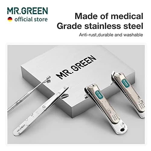 MR.GREEN Portable Manicure & Pedicure Set Mr-6103 | 5-Piece Stainless Steel Tool Kit with PU Leather Case thumbnail 5