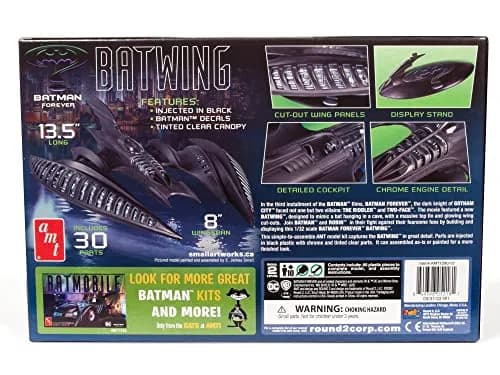 AMT Batman Forever Batwing 1:32 Scale Model Kit 34.3 cm (13.5 Inches) | Collectible Diecast Model thumbnail 4