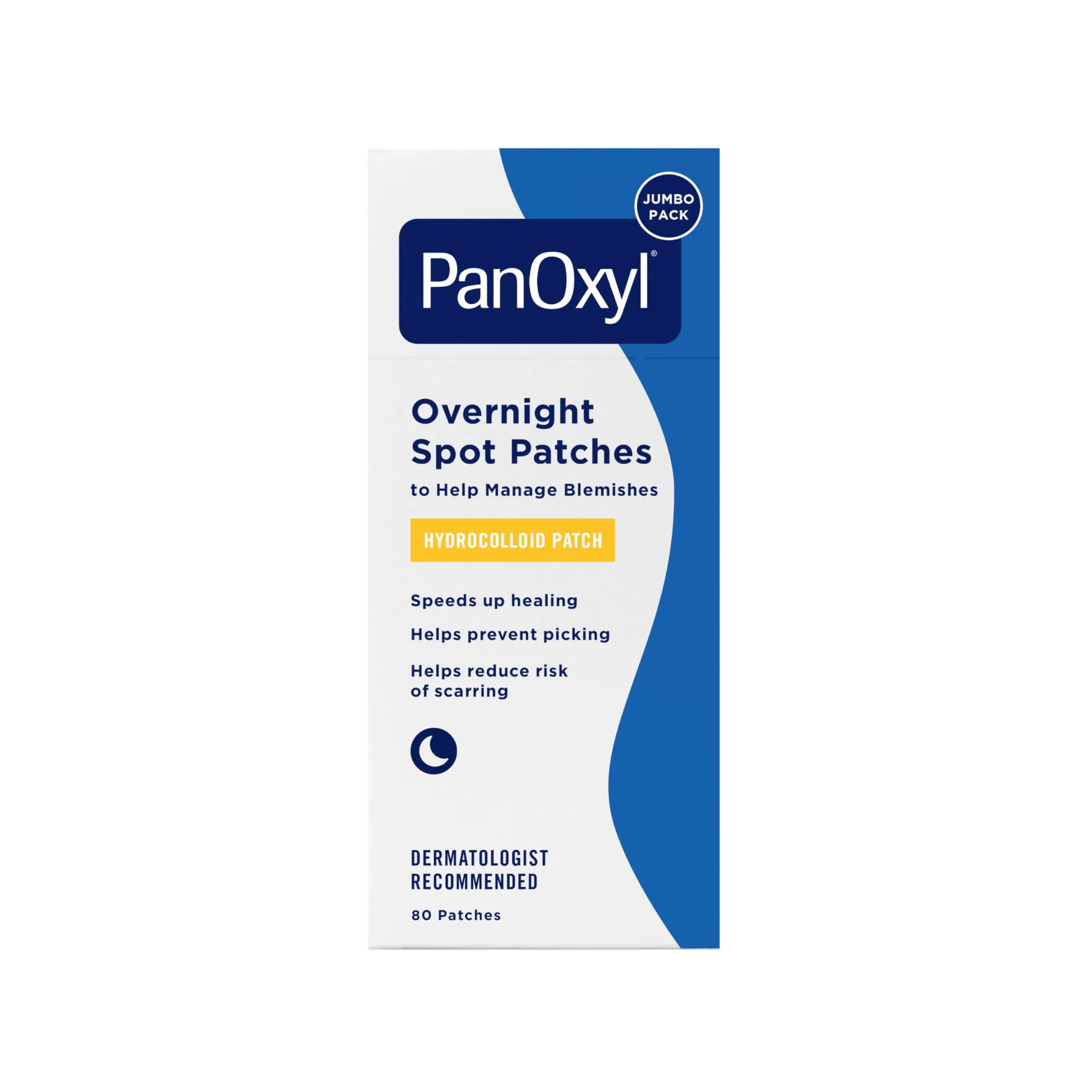 PanOxyl PM Overnight Spot Patches 80 Count | Advanced Hydrocolloid Healing Technology for All Skin Types - main product image
