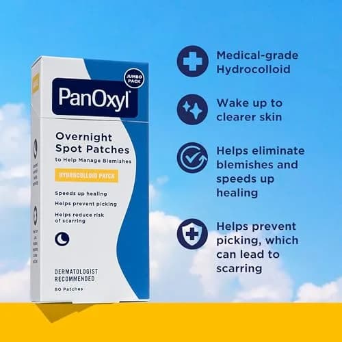 PanOxyl PM Overnight Spot Patches 80 Count | Advanced Hydrocolloid Healing Technology for All Skin Types thumbnail 2