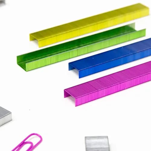 BAZIC PRODUCTS Standard Staples 26/6 Metallic Colors 3000 Ct (2-Pack) | Authentic USA Import for Office & School thumbnail 6