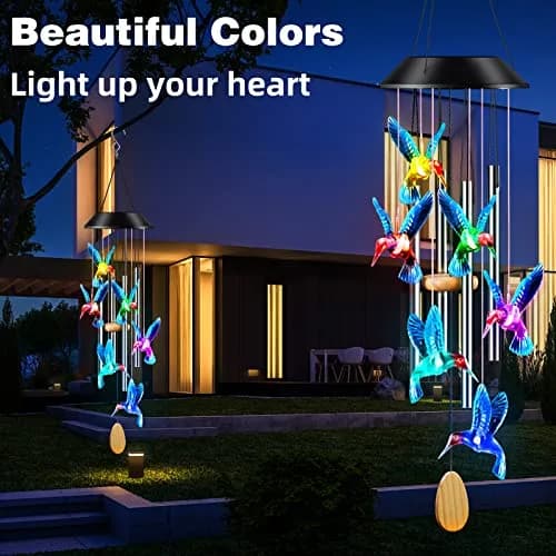 DesGully Wind Chimes 25 Inch Deep Tone Aluminum Tubes Garden Decor Gift thumbnail 5