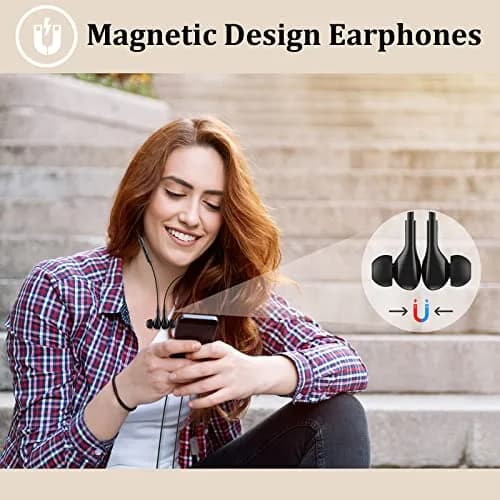 Guguearth Lightning Headphones Earphones Wired, MFi Certified & Magnetic | Premium Apple Lightning Earbuds for iPhone thumbnail 3