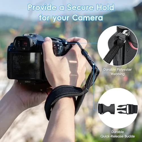 Kiorafoto Quick Release Soft Neoprene Camera Hand Grip Strap | 28.5 cm (11.2 in) thumbnail 3