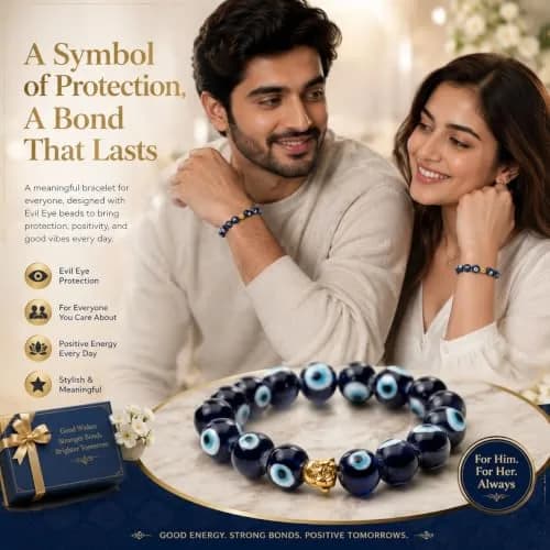 Arihant Gems & Jewels Healing Crystal Stretch Bracelet 19 cm (7.5 in) | Gemstone Reiki Yoga Unisex thumbnail 3