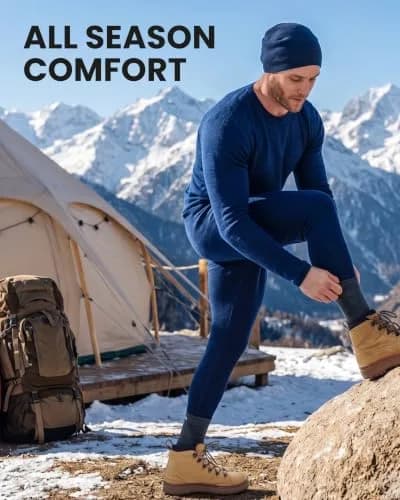 Merino.tech 100% Merino Wool Base Layer Men Set | Thermal Underwear for Men, X-Large, 250 Merinos, All-Season Comfort thumbnail 8