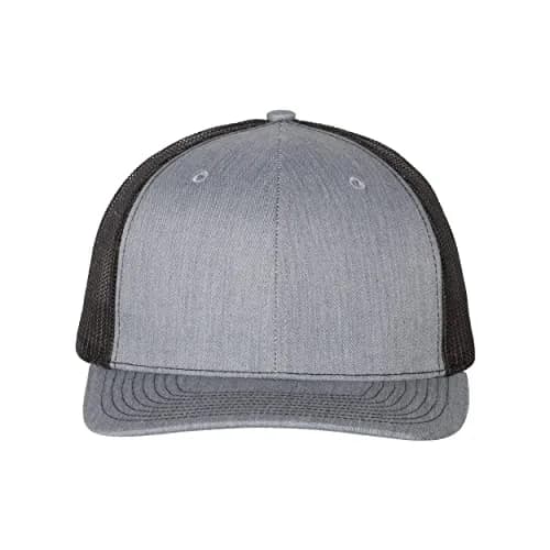 Richardson 112 Heather Grey/Black Trucker Baseball Cap - One Size - main product image