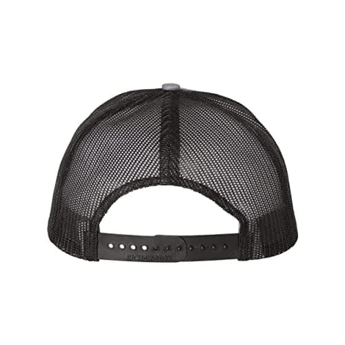 Richardson 112 Heather Grey/Black Trucker Baseball Cap - One Size - view 2
