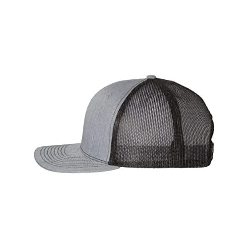 Richardson 112 Heather Grey/Black Trucker Baseball Cap - One Size - view 3