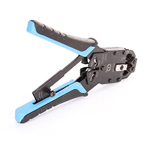 FocusFoto RJ45 Crimping Tool for Network LAN Cables | 20cm (7.87 in) Ergonomic Handle thumbnail 1